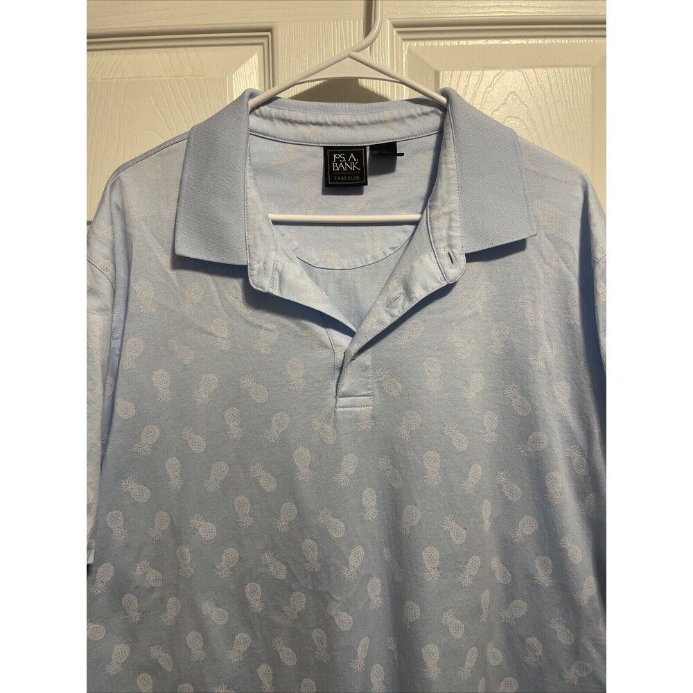Jos A Bank Traveler Shirt Pineapple Print XXL